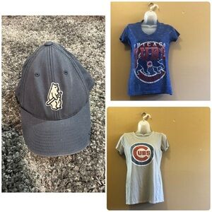 Chicago Cubs T-Shirts and Hat Bundle